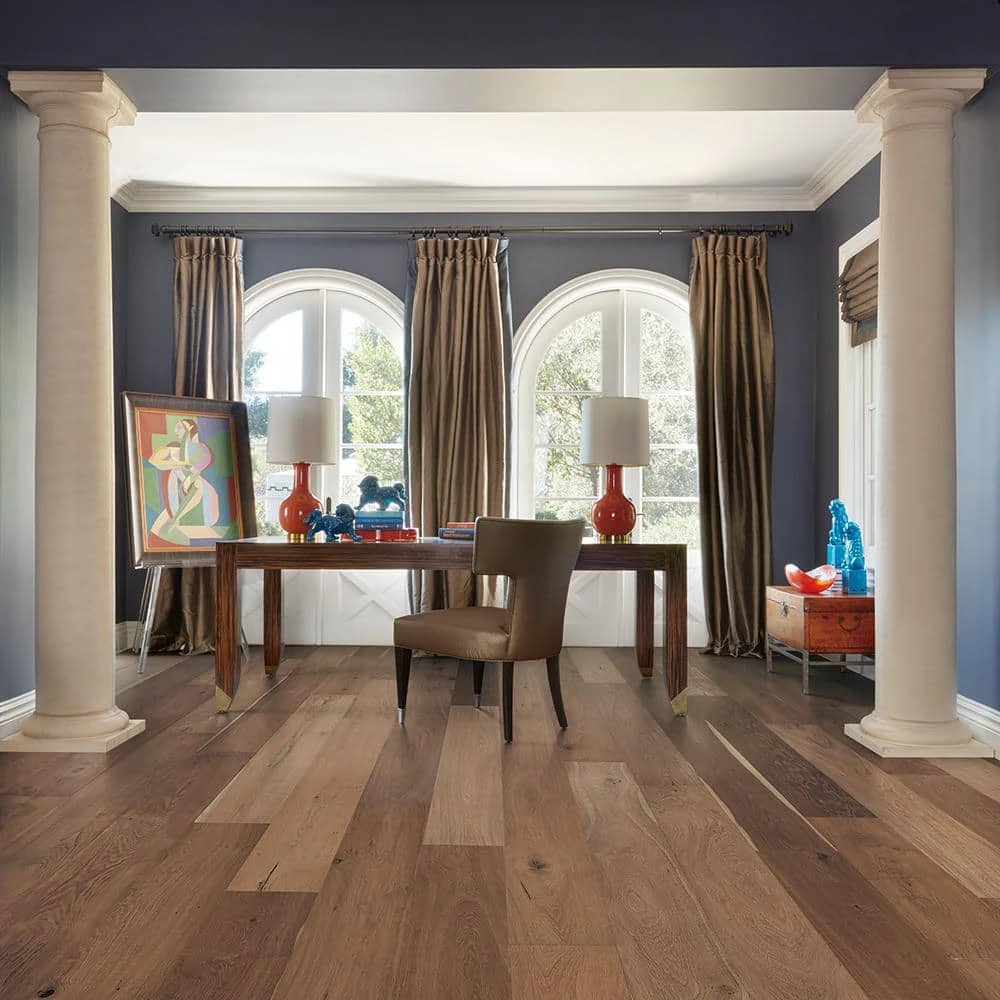 French Oak Maya Bay 9/16 in. T x 8.66 in. W x Varying Length Engineered Hardwood Flooring (27.14 sq. ft./case) by Malibu Wide Plank 4 French Oak Maya Bay 9/16 in. T x 8.66 in. W x Varying Length Engineered Hardwood Flooring (27.14 sq. ft./case) by Malibu Wide Plank - Image 2