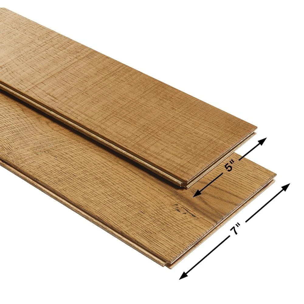 French Oak Montara 1/2 in. T x 5 in. and 7 in. W x Varying Length Engineered Hardwood Flooring (24.93 sq. ft./case) by Malibu Wide Plank 7 French Oak Montara 1/2 in. T x 5 in. and 7 in. W x Varying Length Engineered Hardwood Flooring (24.93 sq. ft./case) by Malibu Wide Plank - Image 5