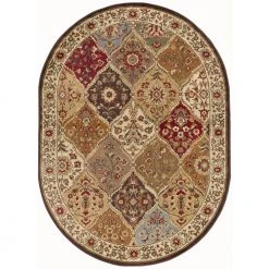 Elegance Abstract Multi-Color 7 ft. x 10ft. Oval Indoor Area Rug by Tayse Rugs