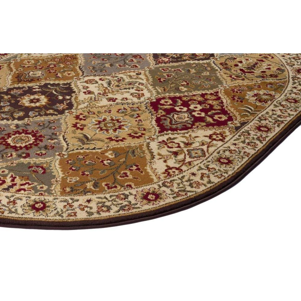 Elegance Abstract Multi-Color 7 ft. x 10ft. Oval Indoor Area Rug by Tayse Rugs 7 Elegance Abstract Multi-Color 7 ft. x 10ft. Oval Indoor Area Rug by Tayse Rugs - Image 5