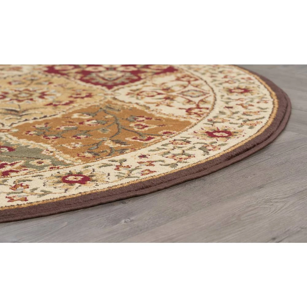 Elegance Abstract Multi-Color 7 ft. x 10ft. Oval Indoor Area Rug by Tayse Rugs 9 Elegance Abstract Multi-Color 7 ft. x 10ft. Oval Indoor Area Rug by Tayse Rugs - Image 7