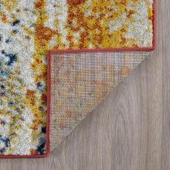 Diamond Abstract Multi-Color 8 ft. x 10 ft. Indoor Area Rug by Tayse Rugs -Malibu Wide Plank Shop multi color tayse rugs area rugs dia1500 8x10 4f 1000