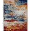 Diamond Abstract Multi-Color 8 ft. x 10 ft. Indoor Area Rug by Tayse Rugs -Malibu Wide Plank Shop multi color tayse rugs area rugs dia1500 8x10 64 1000