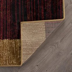 Elegance Multi 5 ft. x 7 ft. Contemporary Area Rug by Tayse Rugs -Malibu Wide Plank Shop multi color tayse rugs area rugs elg5210 5x7 1d 1000