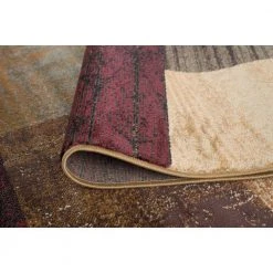 Elegance Multi 5 ft. x 7 ft. Contemporary Area Rug by Tayse Rugs -Malibu Wide Plank Shop multi color tayse rugs area rugs elg5210 5x7 66 1000