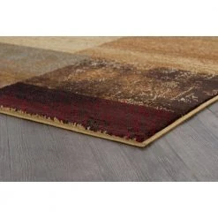 Elegance Multi 5 ft. x 7 ft. Contemporary Area Rug by Tayse Rugs -Malibu Wide Plank Shop multi color tayse rugs area rugs elg5210 5x7 d4 1000