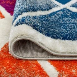 Generation Geometric Multi-Color 9 ft. x 12 ft. Indoor Area Rug by Tayse Rugs -Malibu Wide Plank Shop multi color tayse rugs area rugs gen1101 9x12 44 1000