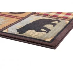 Nature Lodge Multi-Color 4 ft. x 6 ft. Indoor Area Rug by Tayse Rugs -Malibu Wide Plank Shop multi color tayse rugs area rugs ntr6548 4x6 c3 1000