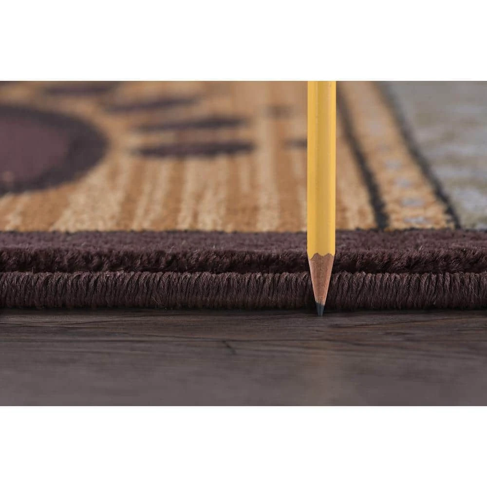 Nature Lodge Multi-Color 4 ft. x 6 ft. Indoor Area Rug by Tayse Rugs 4 Nature Lodge Multi-Color 4 ft. x 6 ft. Indoor Area Rug by Tayse Rugs - Image 2