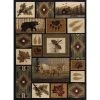 Nature Lodge Multi-Color 4 ft. x 6 ft. Indoor Area Rug by Tayse Rugs -Malibu Wide Plank Shop multi color tayse rugs area rugs ntr6660 4x6 64 1000