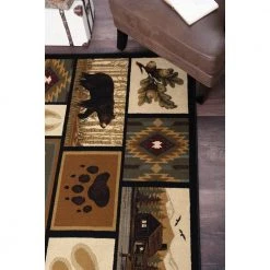 Nature Lodge Multi-Color 4 ft. x 6 ft. Indoor Area Rug by Tayse Rugs -Malibu Wide Plank Shop multi color tayse rugs area rugs ntr6660 4x6 fa 1000