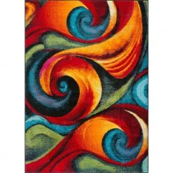 Symphony Abstract Multi-Color 8 ft. x 11 ft. Indoor Area Rug by Tayse Rugs
