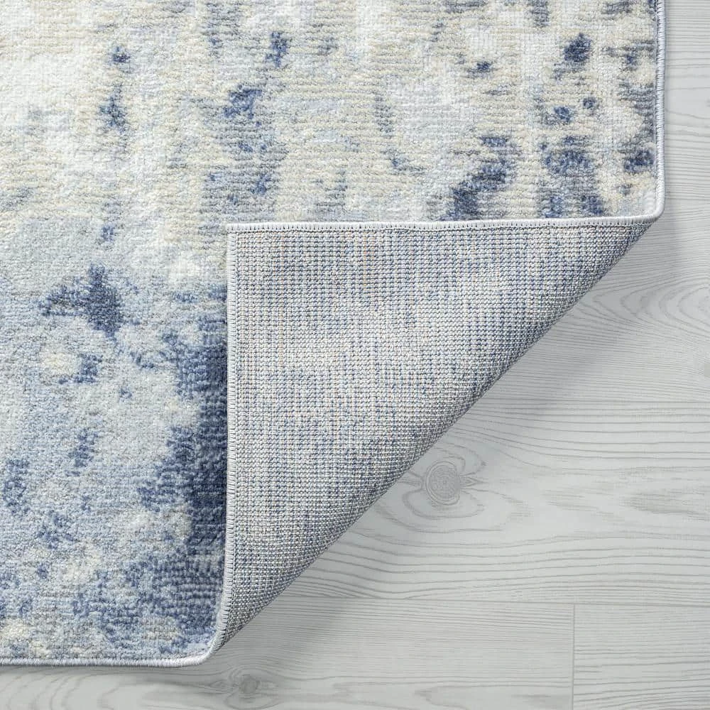 Allure Abstract Navy 8 ft. x 10 ft. Indoor Area Rug by Tayse Rugs 6 Allure Abstract Navy 8 ft. x 10 ft. Indoor Area Rug by Tayse Rugs - Image 4