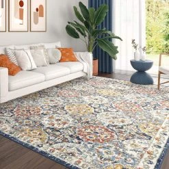Chelsea Navy 8 ft. x 10 ft. Oriental Indoor Area Rug by Tayse Rugs -Malibu Wide Plank Shop navy tayse rugs area rugs chl1107 8x10 31 1000
