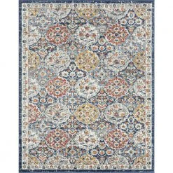 Chelsea Navy 8 ft. x 10 ft. Oriental Indoor Area Rug by Tayse Rugs
