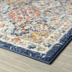 Chelsea Navy 8 ft. x 10 ft. Oriental Indoor Area Rug by Tayse Rugs -Malibu Wide Plank Shop navy tayse rugs area rugs chl1107 8x10 c3 1000