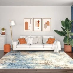 Chelsea Abstract Navy 5 ft. x 7 ft. Indoor Area Rug by Tayse Rugs 14 Chelsea Abstract Navy 5 ft. x 7 ft. Indoor Area Rug by Tayse Rugs -Malibu Wide Plank Shop navy tayse rugs area rugs chl1307 5x7 44 1000