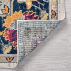 Dynamic Oriental Navy 8 ft. x 10 ft. Indoor Area Rug by Tayse Rugs -Malibu Wide Plank Shop navy tayse rugs area rugs dyn1307 8x10 4f 1000