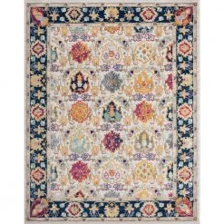 Dynamic Oriental Navy 8 ft. x 10 ft. Indoor Area Rug by Tayse Rugs