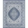 Eco Floral Navy 4 ft. x 6 ft. Indoor/Outdoor Area Rug by Tayse Rugs 2 Eco Floral Navy 4 ft. x 6 ft. Indoor/Outdoor Area Rug by Tayse Rugs -Malibu Wide Plank Shop navy tayse rugs area rugs eco1605 4x6 64 1000