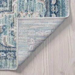 Garden Oriental Navy 5 ft. x 8 ft. Indoor Area Rug by Tayse Rugs -Malibu Wide Plank Shop navy tayse rugs area rugs grd6507 5x8 4f 1000