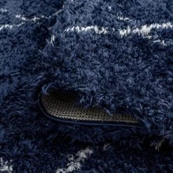 Heavenly Shag Diamond Navy 8 ft. x 10 ft. Indoor Area Rug by Tayse Rugs -Malibu Wide Plank Shop navy tayse rugs area rugs hea1107 8x10 1f 1000