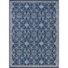 Hampton Brocade Navy 5 ft. x 7 ft. Indoor Area Rug by Tayse Rugs -Malibu Wide Plank Shop navy tayse rugs area rugs hmp3807 5x7 64 1000