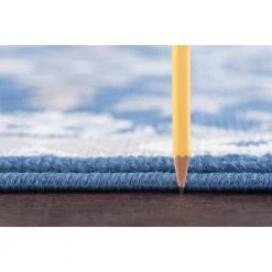 Hampton Brocade Navy 5 ft. x 7 ft. Indoor Area Rug by Tayse Rugs -Malibu Wide Plank Shop navy tayse rugs area rugs hmp3807 5x7 c3 1000