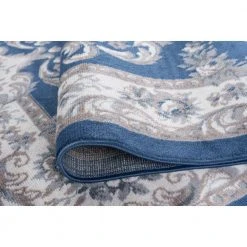 Hampton Oriental Navy 8 ft. x 10 ft. Indoor Area Rug by Tayse Rugs -Malibu Wide Plank Shop navy tayse rugs area rugs hmp3907 8x10 44 1000