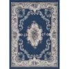 Hampton Oriental Navy 8 ft. x 10 ft. Indoor Area Rug by Tayse Rugs -Malibu Wide Plank Shop navy tayse rugs area rugs hmp3907 8x10 64 1000