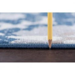 Madison Floral Navy 8 ft. x 10 ft. Indoor Area Rug by Tayse Rugs -Malibu Wide Plank Shop navy tayse rugs area rugs mdn3107 8x10 c3 1000