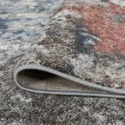 Reina Abstract Navy 8 ft. x 10 ft. Indoor Area Rug by Tayse Rugs -Malibu Wide Plank Shop navy tayse rugs area rugs rei1700 8x10 1f 1000