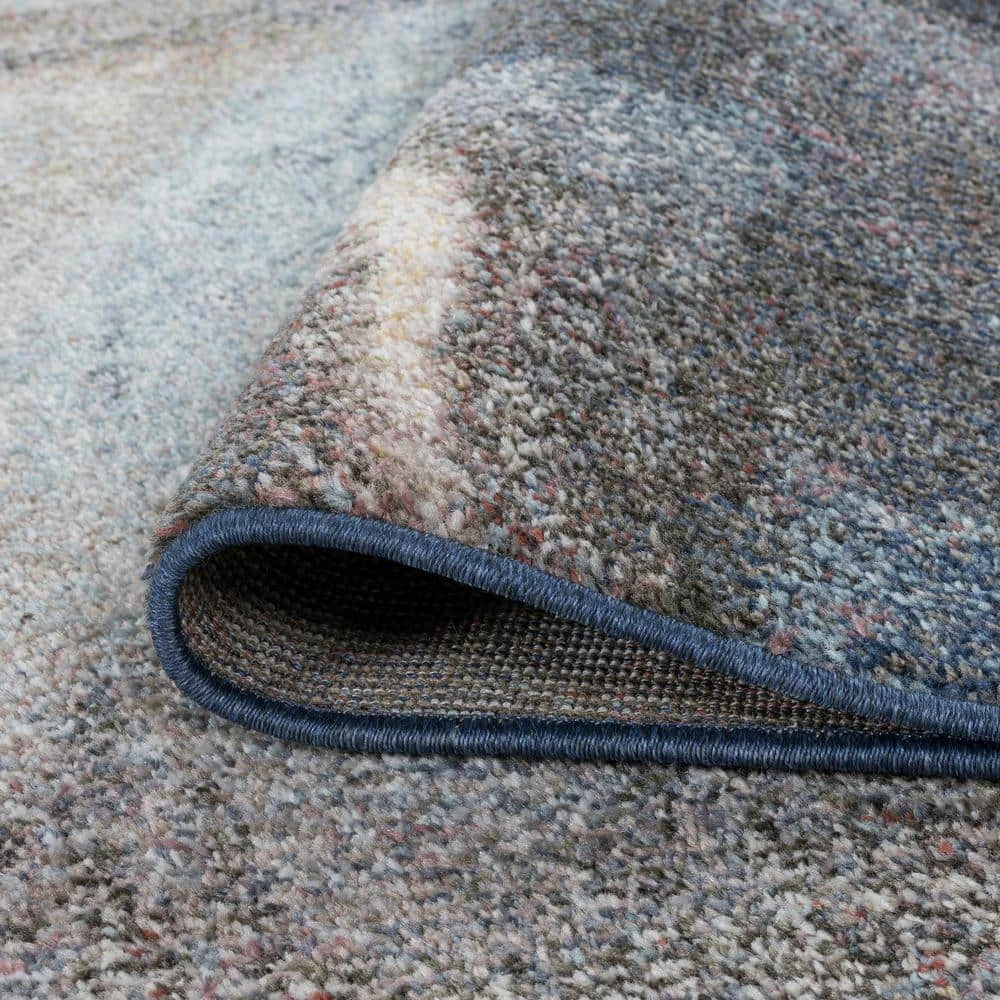 Reina Abstract Orange 5 ft. x 7 ft. Indoor Area Rug by Tayse Rugs 8 Reina Abstract Orange 5 ft. x 7 ft. Indoor Area Rug by Tayse Rugs - Image 6