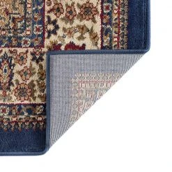 Sensation Border Navy 8 ft. x 11 ft. Indoor Area Rug by Tayse Rugs -Malibu Wide Plank Shop navy tayse rugs area rugs sns4707 8x11 1d 1000