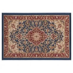 Sensation Border Navy 2 ft. x 3 ft. Indoor Area Rug by Tayse Rugs