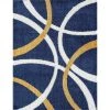 Uptown Shag Abstract Navy 9 ft. x 12 ft. Indoor Area Rug by Tayse Rugs -Malibu Wide Plank Shop navy tayse rugs area rugs upt1160 9x12 64 1000