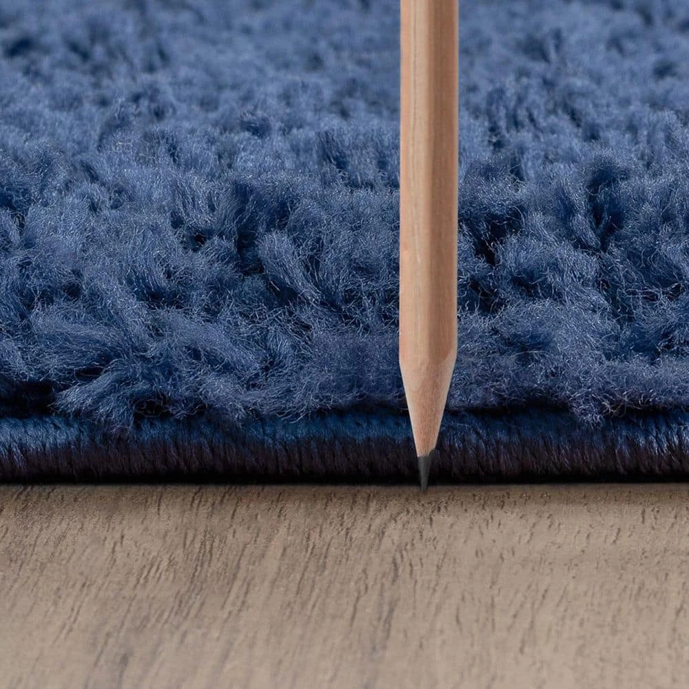 Uptown Shag Abstract Navy 9 ft. x 12 ft. Indoor Area Rug by Tayse Rugs 4 Uptown Shag Abstract Navy 9 ft. x 12 ft. Indoor Area Rug by Tayse Rugs - Image 2