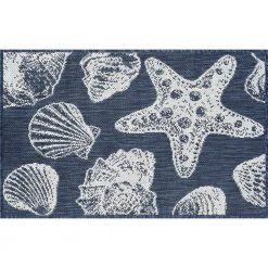 Eco Coastal Navy 2 ft. x 3 ft. Indoor/Outdoor Area Rug by Tayse Rugs