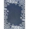 Eco Coastal Navy 8 ft. x 10 ft. Indoor/Outdoor Area Rug by Tayse Rugs -Malibu Wide Plank Shop navy tayse rugs outdoor rugs eco1505 8x10 64 1000