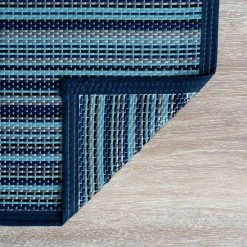 Luna Navy 8 ft. x 10 ft. Stripes Indoor/Outdoor Area Rug by Tayse Rugs 14 Luna Navy 8 ft. x 10 ft. Stripes Indoor/Outdoor Area Rug by Tayse Rugs -Malibu Wide Plank Shop navy tayse rugs outdoor rugs lna1007 8x10 4f 1000