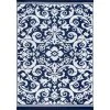 Sunset Scroll Navy 6 ft. x 9 ft. Indoor/Outdoor Area Rug by Tayse Rugs -Malibu Wide Plank Shop navy tayse rugs outdoor rugs sun1602 6x9 64 1000