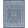 Veranda Floral Navy 5 ft. x 8 ft. Indoor/Outdoor Area Rug by Tayse Rugs -Malibu Wide Plank Shop navy tayse rugs outdoor rugs vnd2207 5x8 64 1000