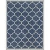 Veranda Geometric Navy 8 ft. x 10 ft. Indoor/Outdoor Area Rug by Tayse Rugs -Malibu Wide Plank Shop navy tayse rugs outdoor rugs vnd2407 8x10 64 1000
