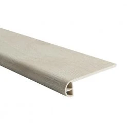French Oak Oakdale 0.944 in. T x 4.527 in. W x 94.48 in. L Vinyl Flush Stair Nose Molding by Malibu Wide Plank