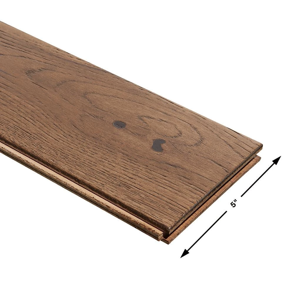 French Oak Ocean City 3/4 in. T x 5 in. W x Varying Length Solid Hardwood Flooring (904 sq. ft./Pallet) by Malibu Wide Plank 7 French Oak Ocean City 3/4 in. T x 5 in. W x Varying Length Solid Hardwood Flooring (904 sq. ft./Pallet) by Malibu Wide Plank - Image 5