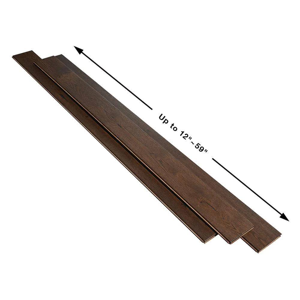 French Oak Pacific Grove 3/4 in. Thick x 5 in. Wide x Varying Length Solid Hardwood Flooring (22.60 sq. ft./case) by Malibu Wide Plank 5 French Oak Pacific Grove 3/4 in. Thick x 5 in. Wide x Varying Length Solid Hardwood Flooring (22.60 sq. ft./case) by Malibu Wide Plank - Image 3