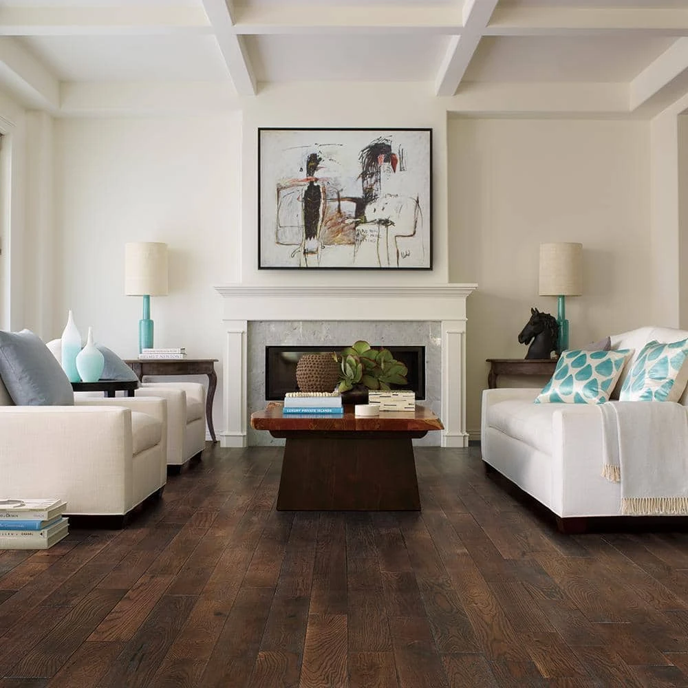 French Oak Pacific Grove 3/4 in. Thick x 5 in. Wide x Varying Length Solid Hardwood Flooring (22.60 sq. ft./case) by Malibu Wide Plank 4 French Oak Pacific Grove 3/4 in. Thick x 5 in. Wide x Varying Length Solid Hardwood Flooring (22.60 sq. ft./case) by Malibu Wide Plank - Image 2