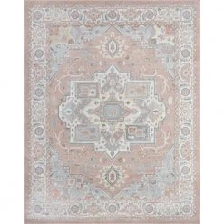 Allure Medallion Pink 8 ft. x 10 ft. Indoor Area Rug by Tayse Rugs