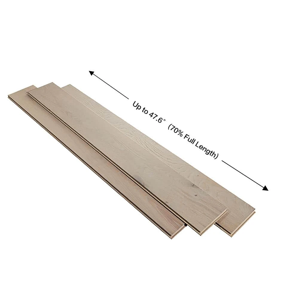 French Oak Point Loma 3/8 in. T x 6-1/2 in. W x Varying L Engineered Click Hardwood Flooring (23.64 sq. ft./ case) by Malibu Wide Plank 6 French Oak Point Loma 3/8 in. T x 6-1/2 in. W x Varying L Engineered Click Hardwood Flooring (23.64 sq. ft./ case) by Malibu Wide Plank - Image 4