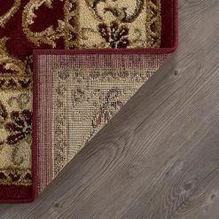 Elegance Oriental Red 8 ft. x 10 ft. Indoor Area Rug by Tayse Rugs 20 Elegance Oriental Red 8 ft. x 10 ft. Indoor Area Rug by Tayse Rugs -Malibu Wide Plank Shop red tayse rugs area rugs 5400 red 8x10 4f 1000